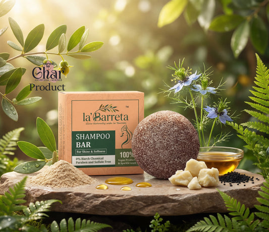 Ghar shop - 100% Pure Organic Amla Shikakai Shampoo Bar 100g | 0% Harsh Chemicals | Reduces Hair Fall & Deep Cleanses Scalp | Methi & Ginger | Sulphate & Paraben Free